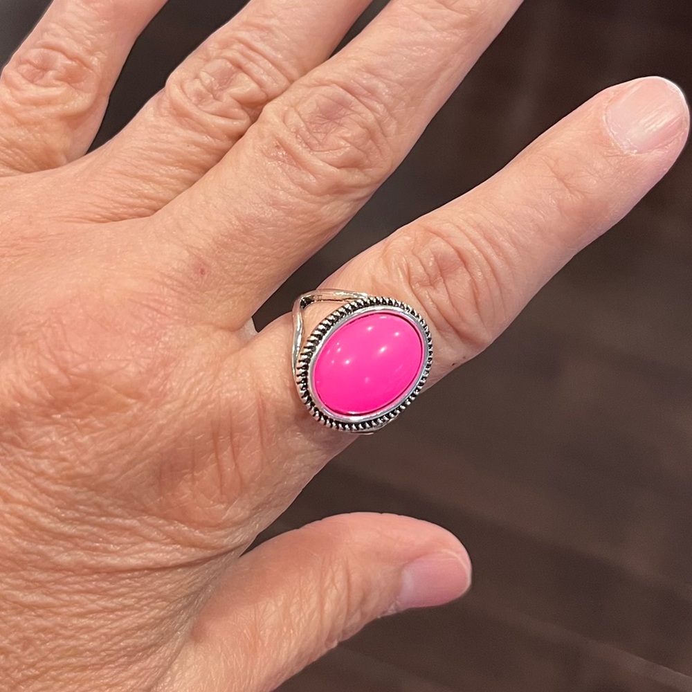 Hot Pink Costume Ring